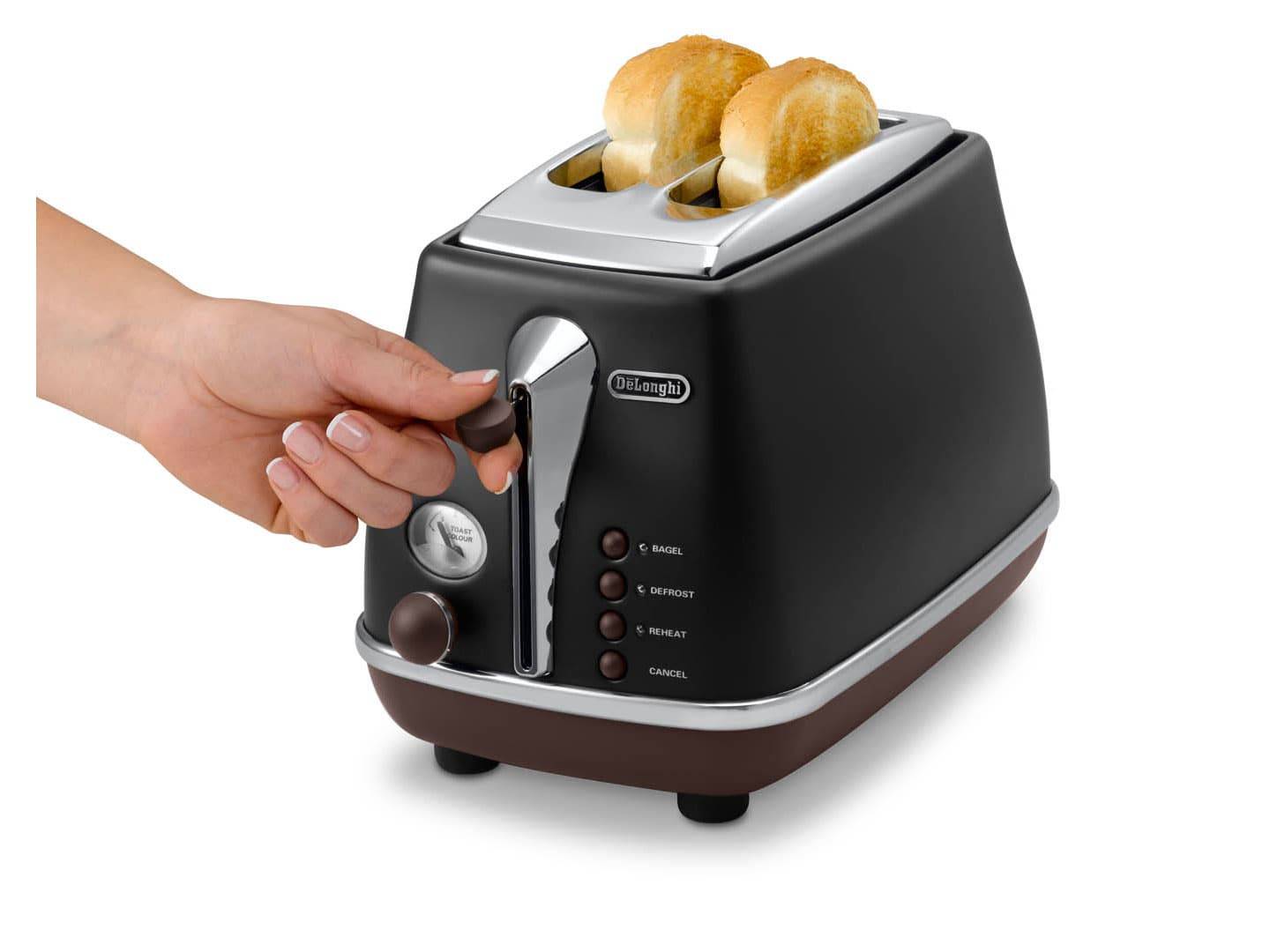 DE LONGHI - De'Longhi Icona Vintage CTOV 2103.BK - Toaster-3