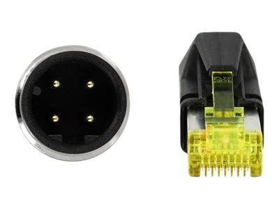DELOCK Netzwerkkabel M12 4 Pin D-kodiert zu RJ45 Hirose Stecker TPU 3 m-2