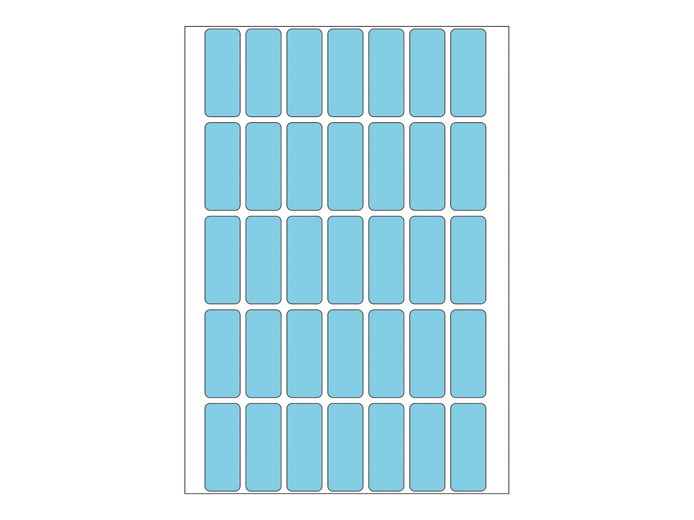 HERMA - Permanenter Klebstoff - Blau - 12 x 30 mm 1120 Etikett(en) (32 Bogen x 35)-1