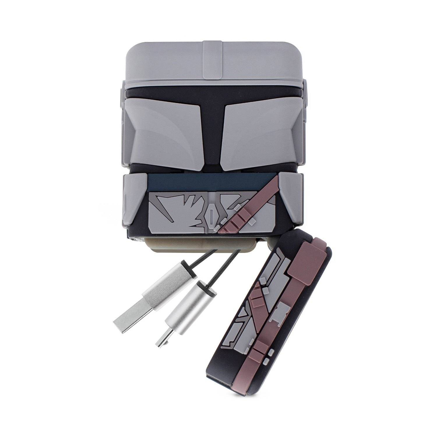 Thumbs Up PowerSquad The Mandalorian, 0,6 m, USB A, USB C/Micro-USB B/Lightning, Schwarz, Grau-1