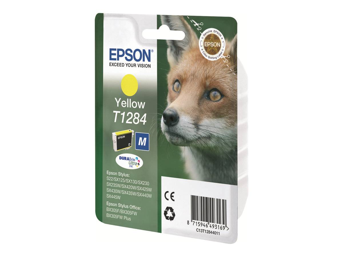 Original Epson C13T12844011 / T1284 Druckerpatrone Gelb 225 Seiten-1