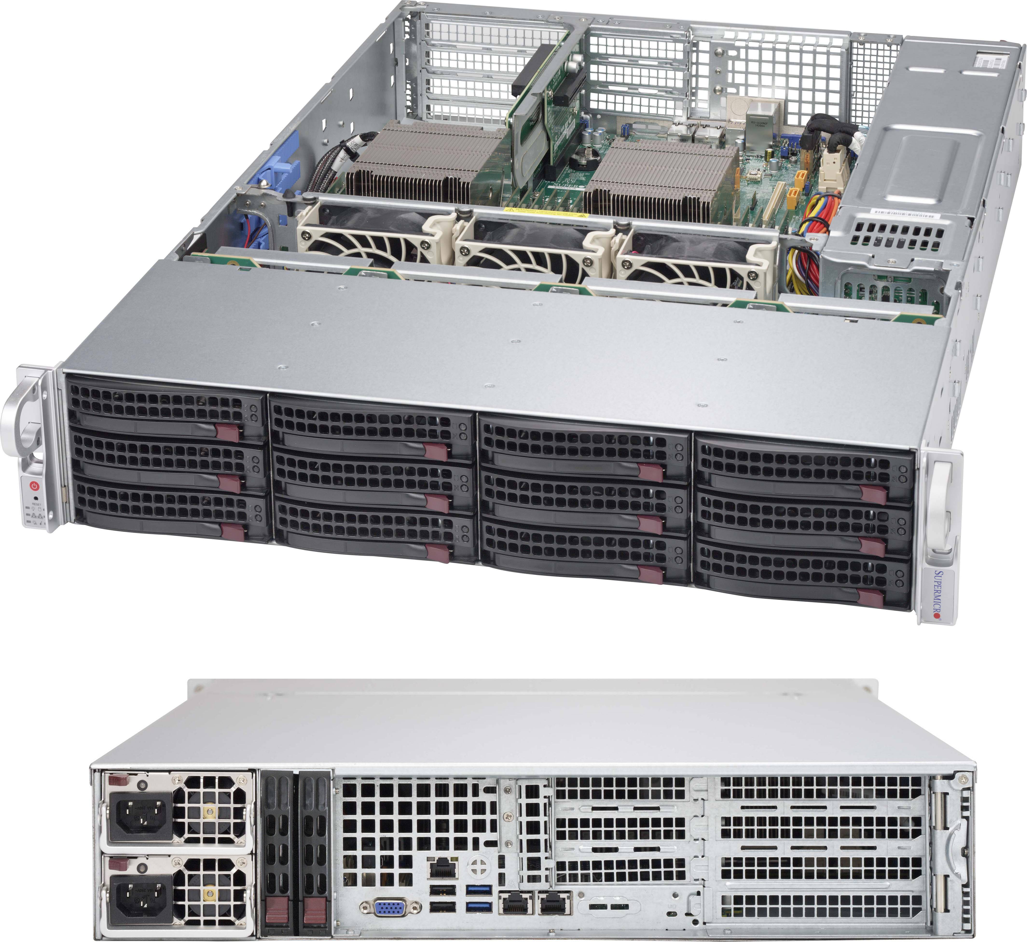 Supermicro SC826 BAC4-R1K23WB - Rack-Montage-1