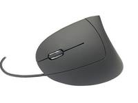 MediaRange MROS231, Linkshändig, Vertikale Ausführung, Optisch, USB Typ-A, 2400 DPI, Schwarz-4