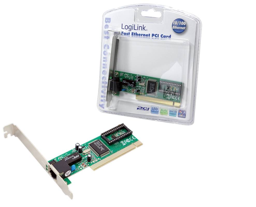 LogiLink PC0039 Netzwerkkarte 100 MBit/s PCI, LAN (10/100 MBit/s)-1