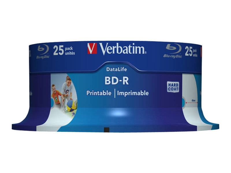 Verbatim DataLife - 25 x BD-R - 25 GB 6x - mit Tintenstrahldrucker bedruckbare Oberfläche-3