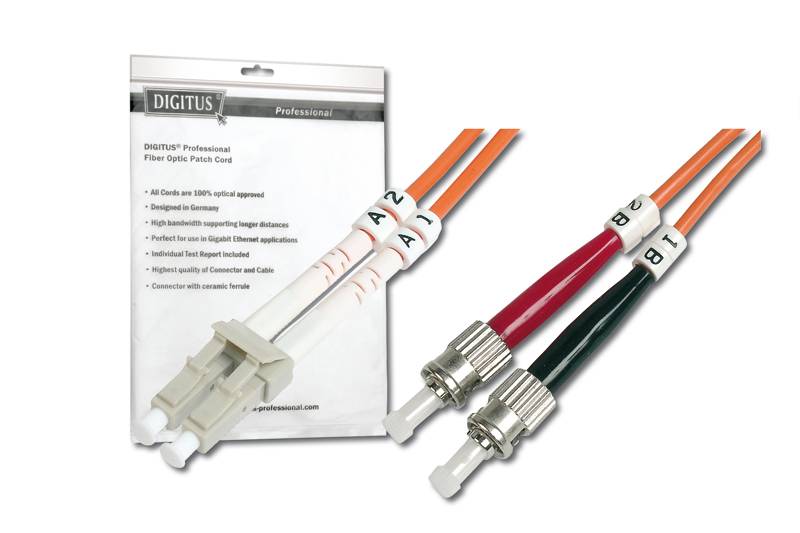 DIGITUS - LWL Multimode Patchkabel, LC / ST-2