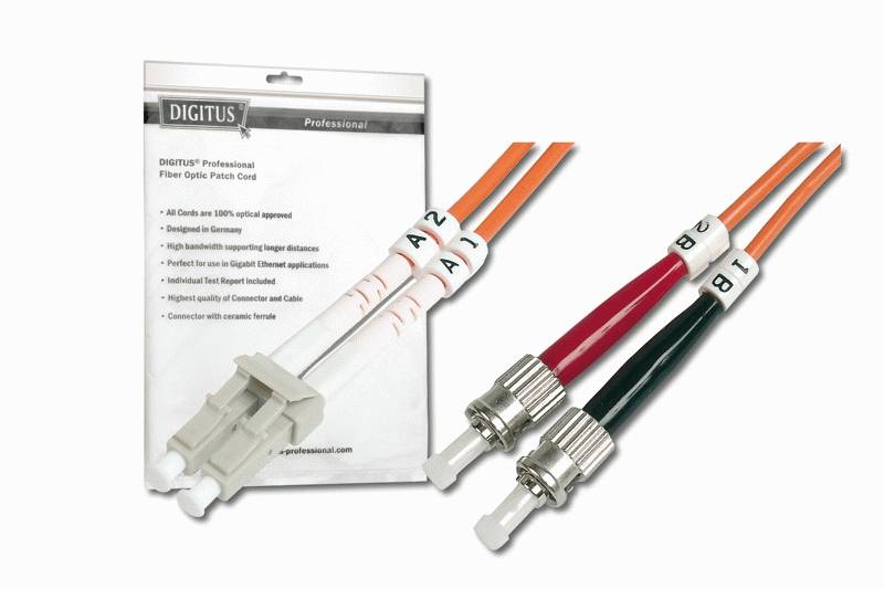 DIGITUS - LWL Multimode Patchkabel, LC / ST-3