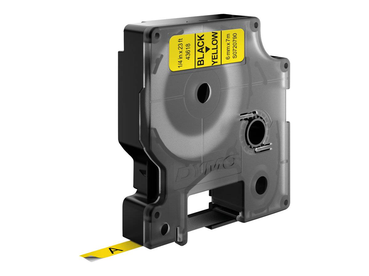 DYMO D1 - Selbstklebend - Schwarz auf Gelb - Rolle (0,6 cm x 7 m)-2