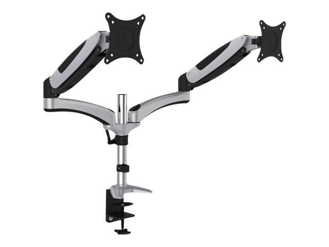 Digitus DA-90353 Monitor-Tischhalterung 2 Display(s) 25,4 cm (10") - 68,6 cm (27") Schwarz Neigbar, Schwenkbar, Rotierba-1