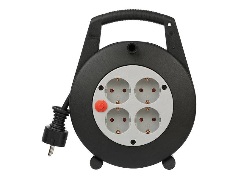 Brennenstuhl 1093200 Kabeltrommel 10.00 m Schwarz Schutzkontakt 
