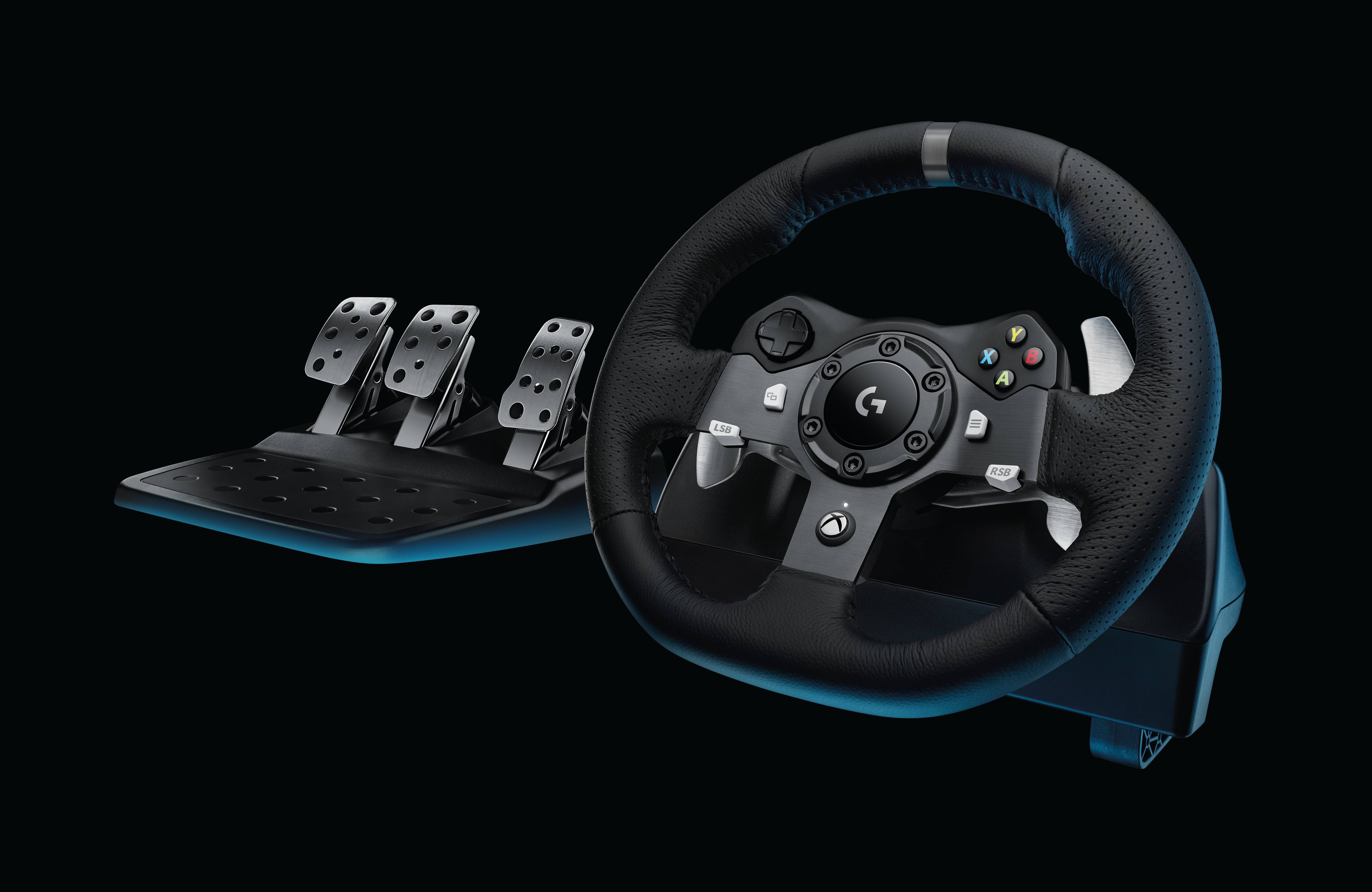 Logitech Gaming G920 Driving Force Racing Wheel Lenkrad PC, Xbox One Schwarz-4