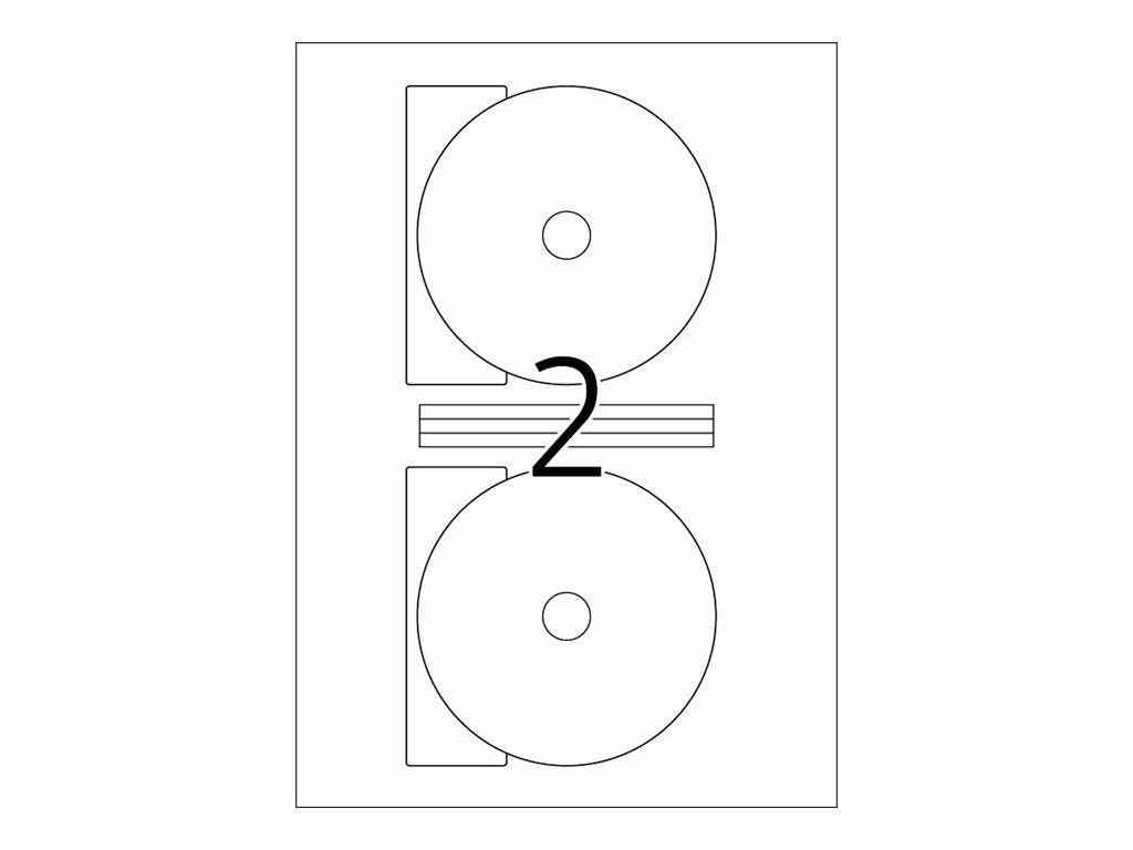 HERMA Special Maxi - Papier - matt - permanent selbstklebend - weiß - 116 mm rund 200 Etikett(en) (100 Bogen x 2)-2