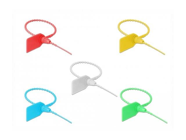 Delock Kabelbinder - 25 cm - diverse Farben (Packung mit 10) - mit Beschriftungs-2