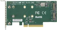 Supermicro AOC-SLG3-2M2, PCIe, M.2, Niedriges Profil, PCIe 3.0, Grün, 10 - 55 °C-2