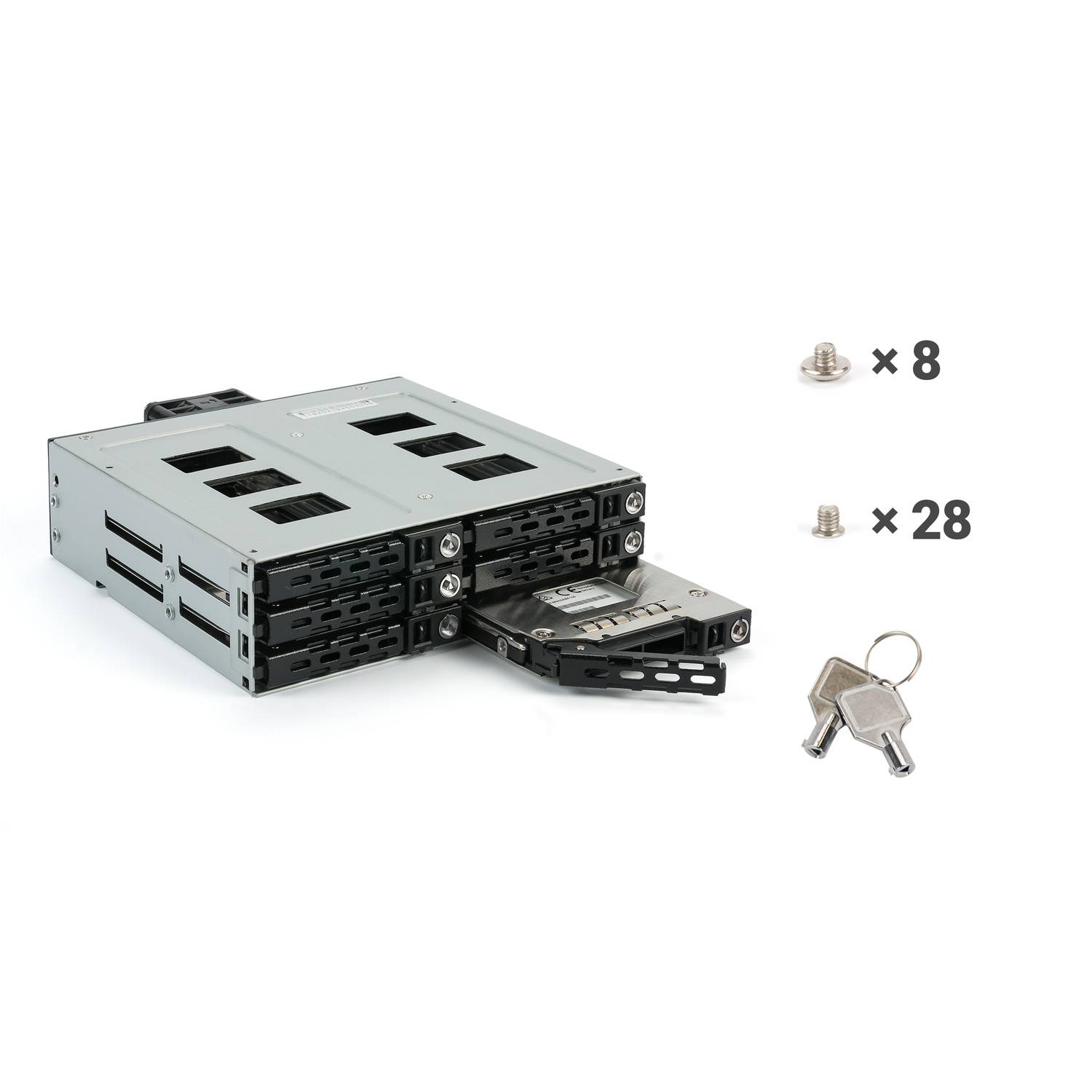 FANTEC MR-SA1262-12G - Internes RAID-Gehäuse - 2.5" (6.4 cm)-4