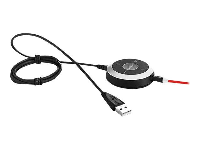 Jabra Jabra Evolve 40 UC stereo - Headset - On-Ear On Ear Headset kabelgebunden Stereo Mehrfarbig Noise Cancelling Mikro-1