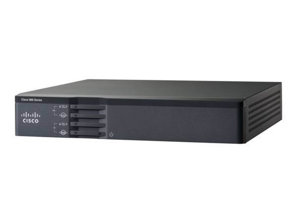 Cisco 867VAE - Wireless Router - DSL-Modem - 5-Port-Switch - GigE - WAN-Ports: 2 - 802.11b/g/n (draft 2.0)