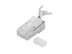 DIGITUS - Modularstecker für Rundkabel, CAT 6A, geschirmt, Pass through Stecker-2