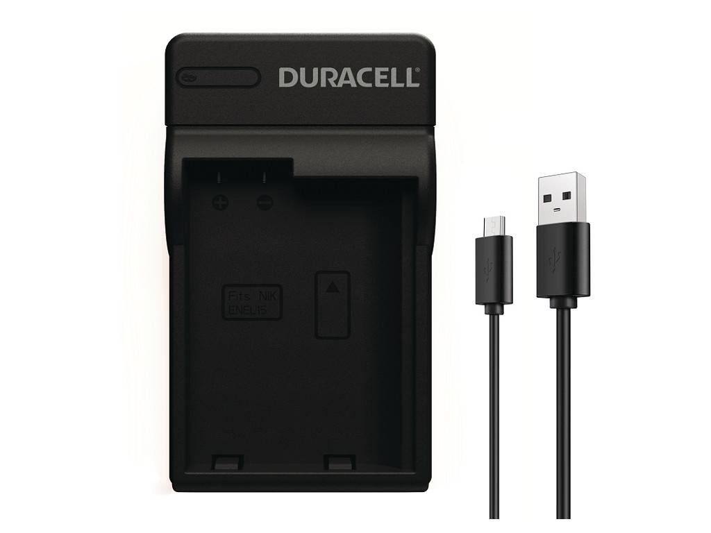 Duracell DRN5922, USB, Nikon EN-EL15, Schwarz, Indoor Batterieladegerät, 5 V, 5 V-3