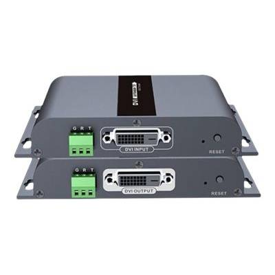 Techly DVI Extender by Cat.5/5e/6 cable up to 120m HDbitT