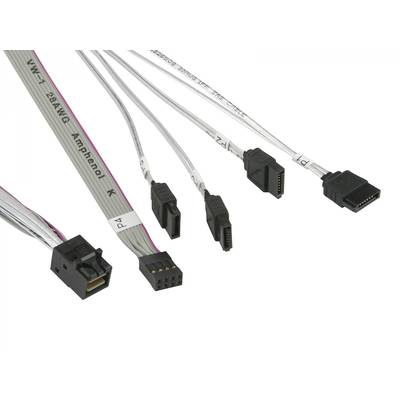 Supermicro - Internes SAS-Kabel - mit Sidebands - Überkreuzung - 4x Mini SAS HD (SFF-8643)