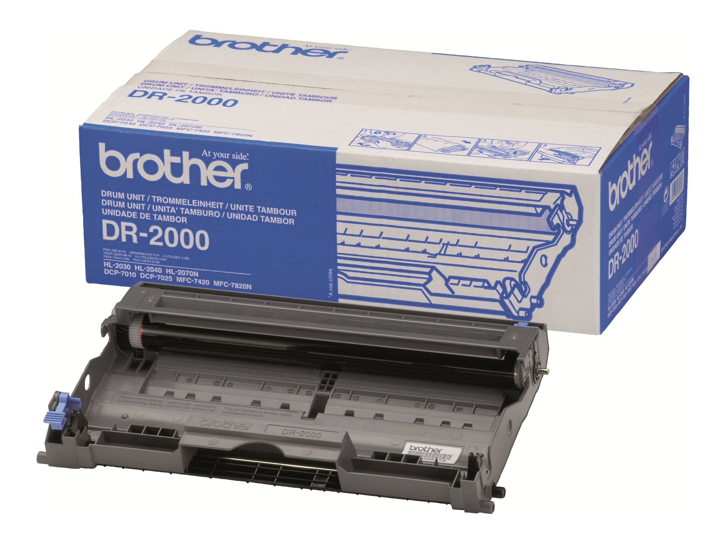 Brother DR2000 - Original - Trommeleinheit - für Brother DCP-7010, 7025, HL-2030, 2040, 2070, MFC-7225, 7420, 7820-2