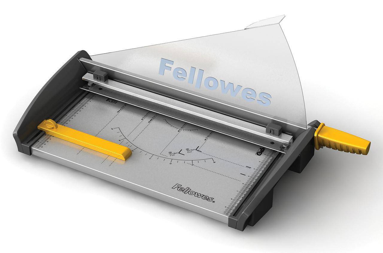Fellowes Hebel-Schneidemaschine Plasma, DIN A4, schwarz/gelb-4