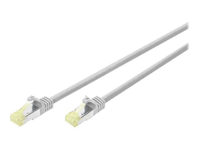 Digitus DK-1644-A-030CL RJ45 Patchkabel CAT 6a S/FTP 3.00 m Grau Geschirmt, Halogenfrei, doppelt geschirmt 1 St.-1