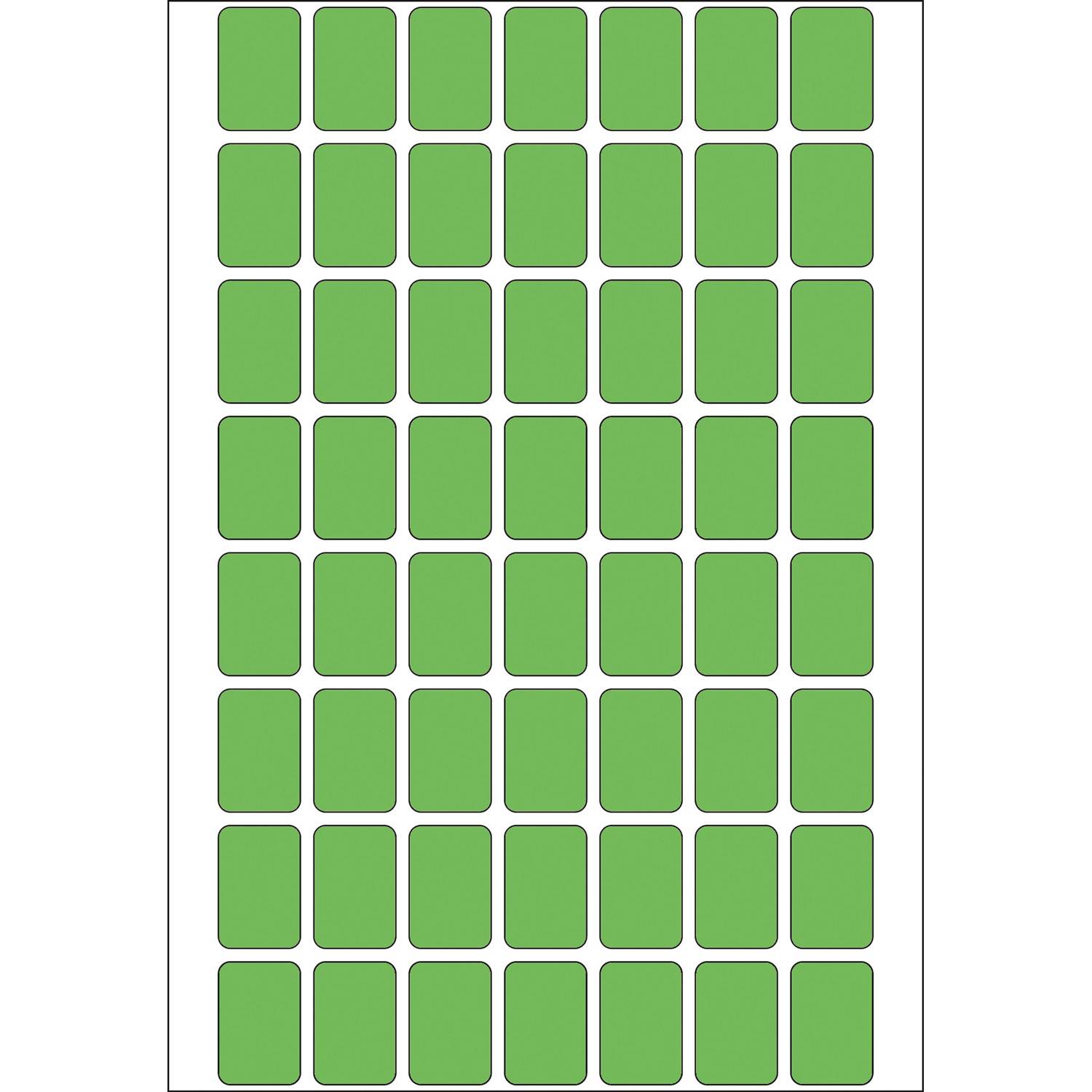 HERMA - Permanenter Klebstoff - grün - 12 x 18 mm 1792 Etikett(en) (32 Bogen x 56)-3