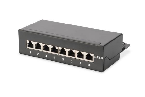 DIGITUS - Desktop CAT 6, Klasse E Patch Panel, geschirmt