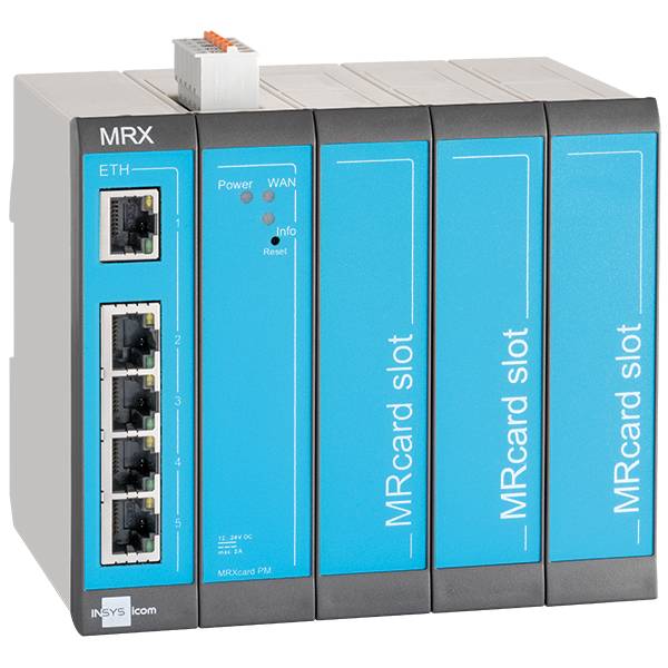 Insys icom MRX MRX5 LAN - Router - 5-Port-Switch - an DIN-Schiene montierbar-3