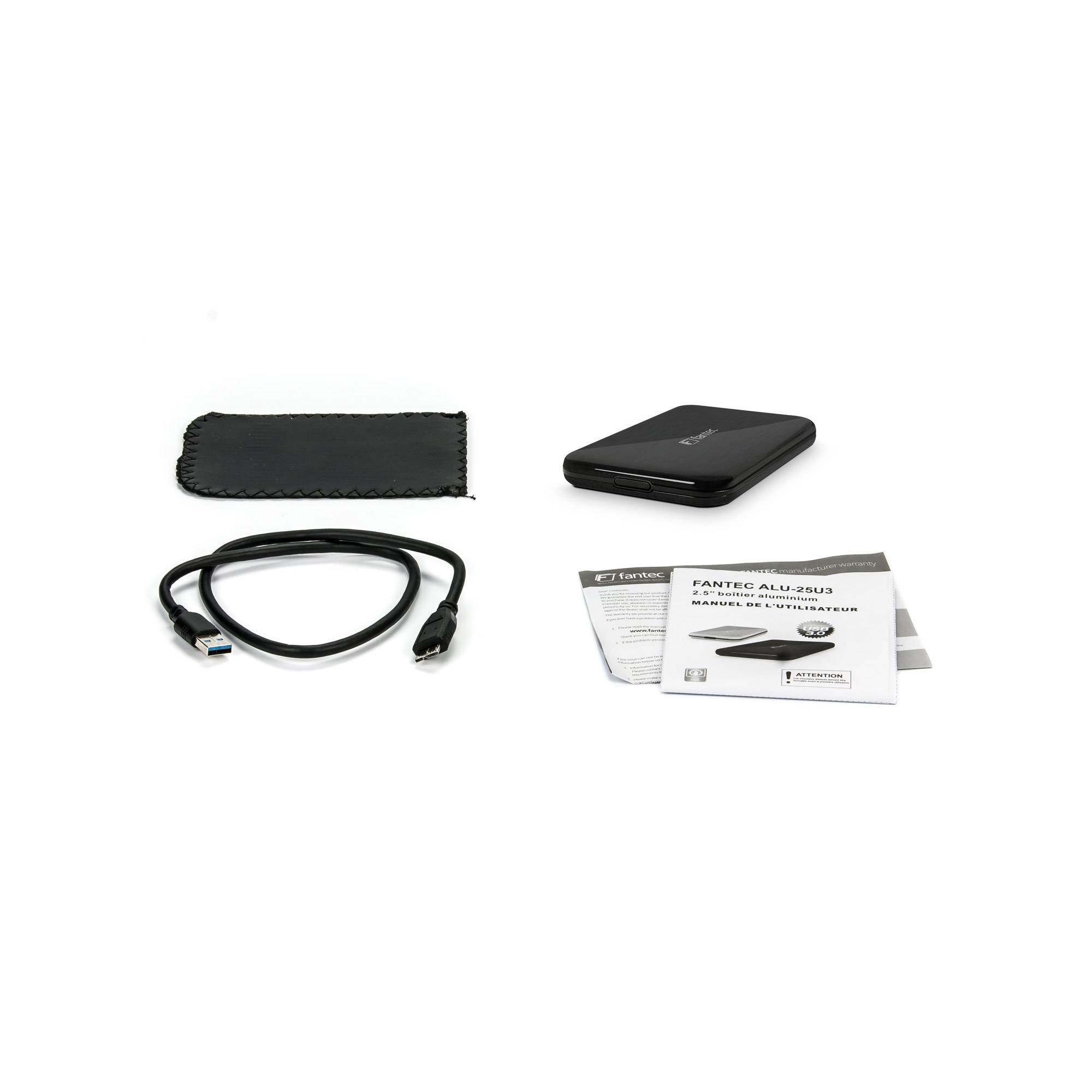 FANTEC ALU-25U3 - Speichergehäuse mit Datenanzeige, Netzanzeige - 2.5"" (6.4 cm)-4