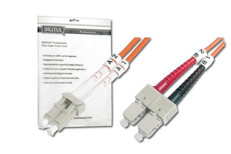 DIGITUS - LWL Multimode Patchkabel, LC / SC-3