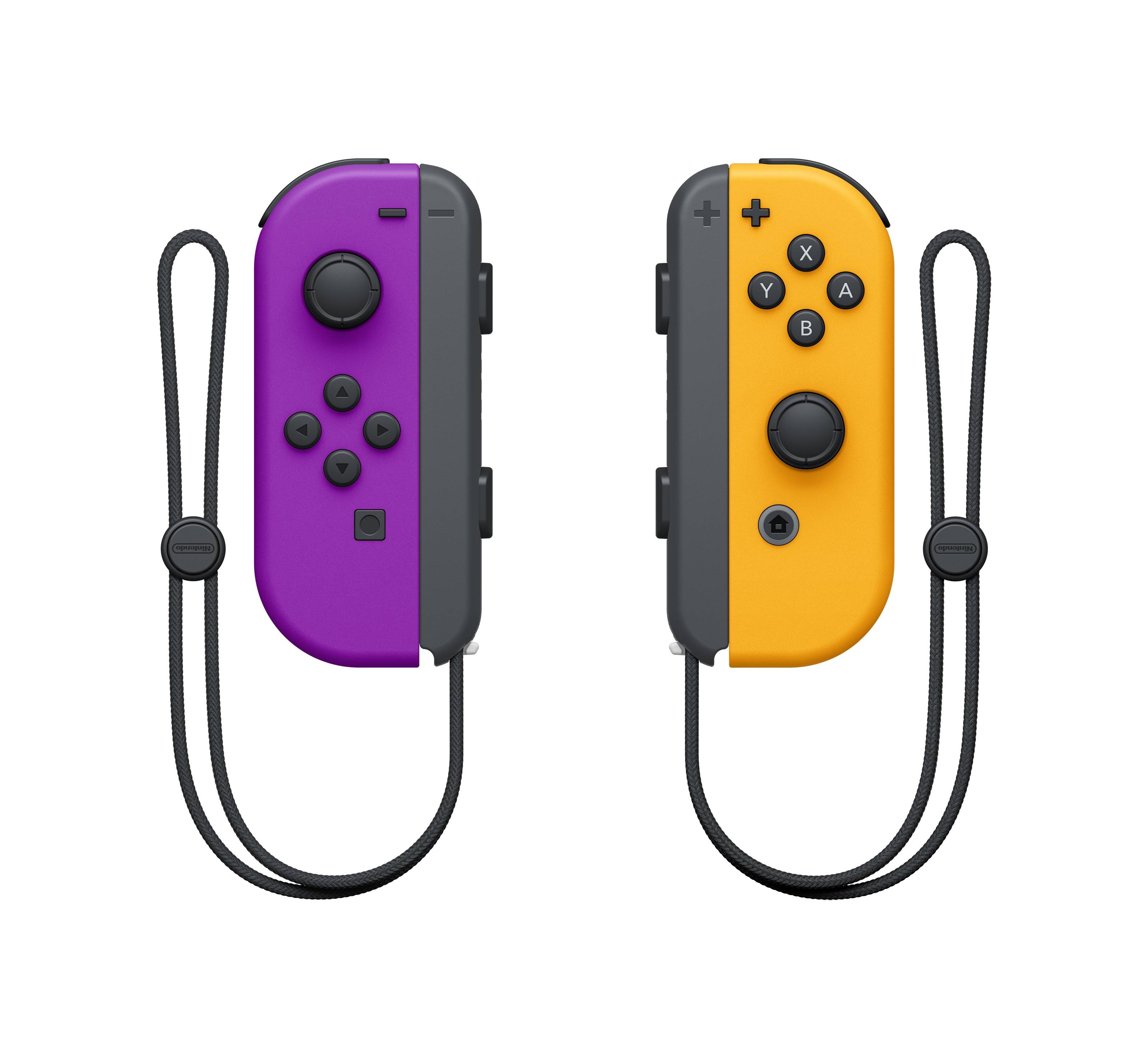 Nintendo Switch Joy-Con 2er-Set neon-lila/neon-orange Controller Nintendo Switch Neon-Lila, Neonorange-2