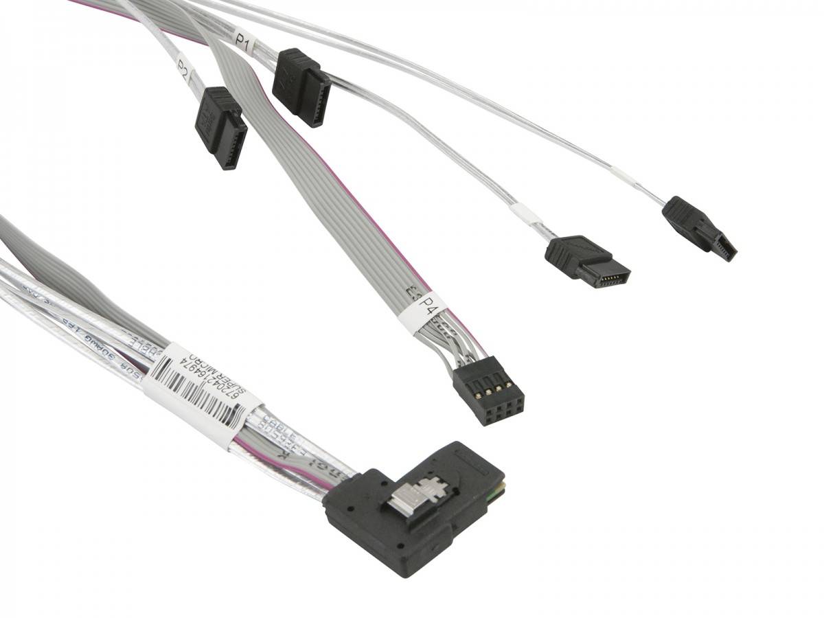 Supermicro - SATA- / SAS-Kabel - mit Sidebands - Mini SAS (SFF-8087)-1