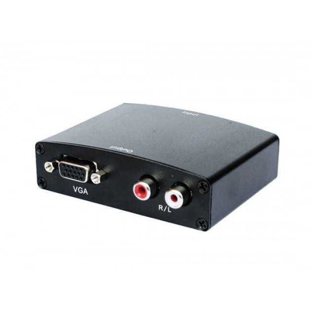 Techly IDATA-HDMI-VGA, 1600 x 1200 Pixel, 480i,480p,576i,576p,1080i,1080p, 1,65 Gbit/s, 50 - 60 Hz, Schwarz, CE, FCC