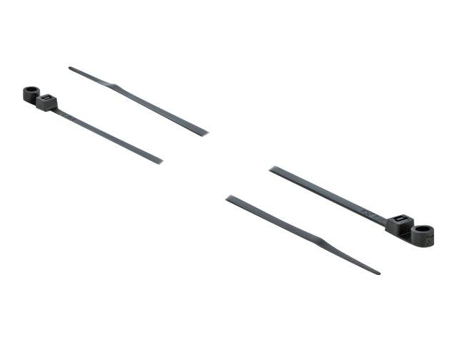 Delock Cable Tie with Fastening Eyelet - Kabelbinder - 30 cm - Schwarz (Packung-1