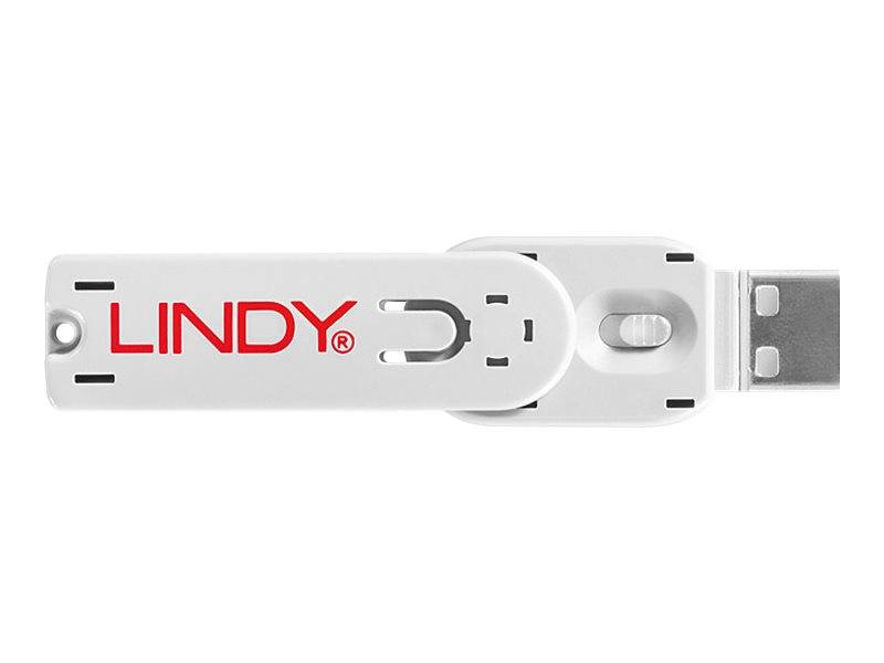 Lindy USB Port Blocker - USB-Portblocker - weiß-2
