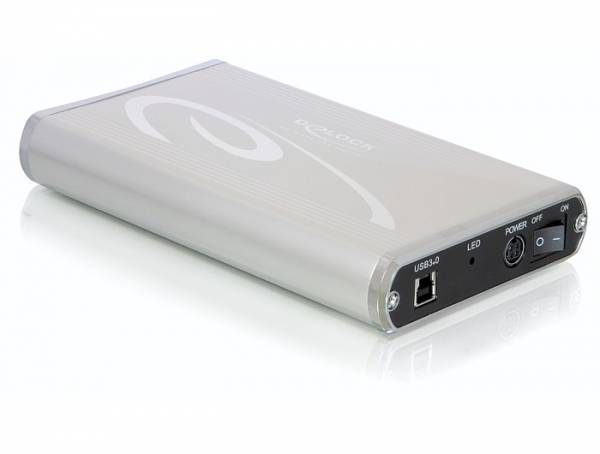 Delock 3.5" External Enclosure SATA HDD to USB 3.0 - Speichergehäuse - 3.5" (8.9 cm)-1
