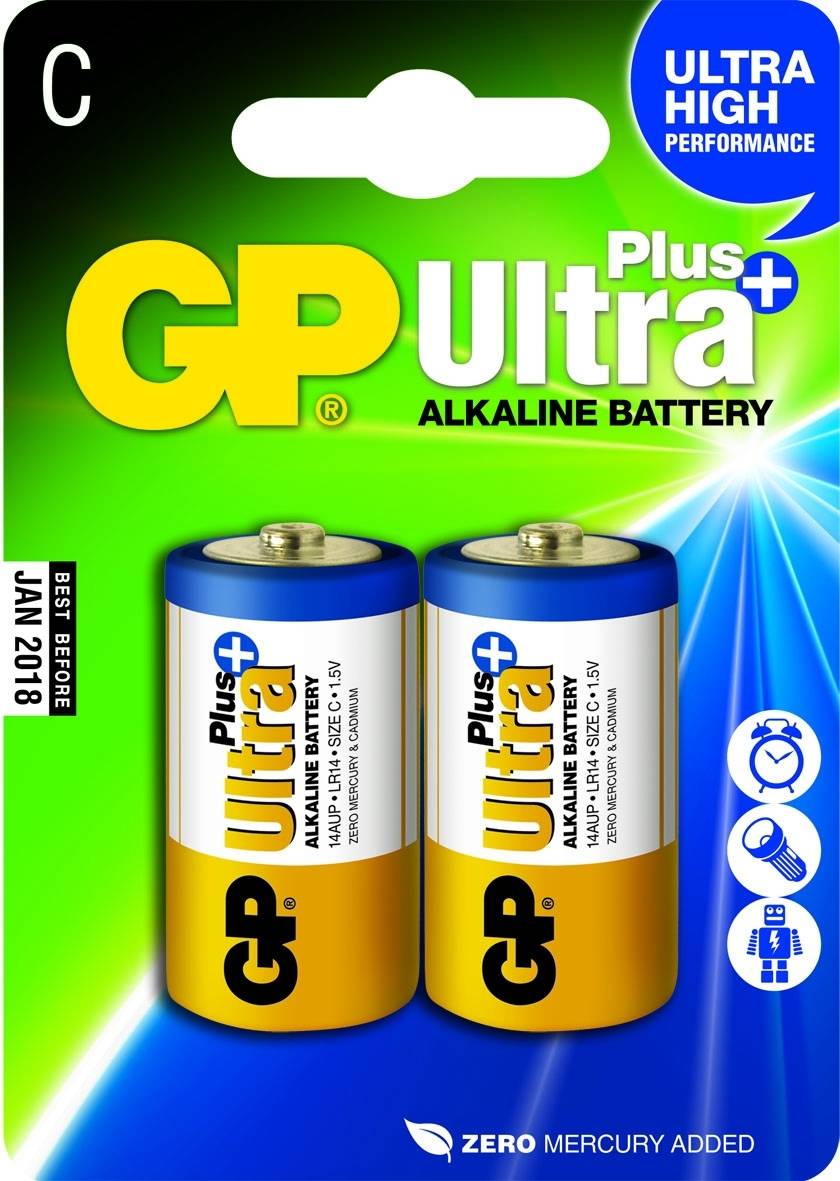GP BATTERY - GP Ultra Plus 14AUP - Batterie 2 x C - Alkalisch-2