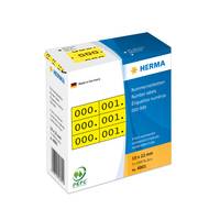 HERMA - Schwarz, Gelb - 10 x 22 mm 3000 Etikett(en) (1000 Bogen x 3)-2