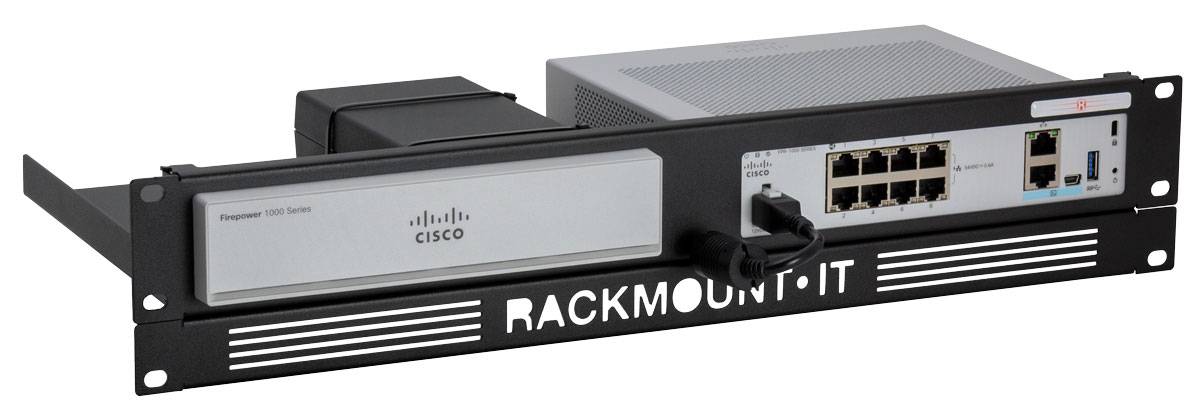 Rackmount.IT RM-CI-T8 - Rackmontagesatz - Jet Black, RAL 9005 - 2U - 48.3 cm (19"")-1