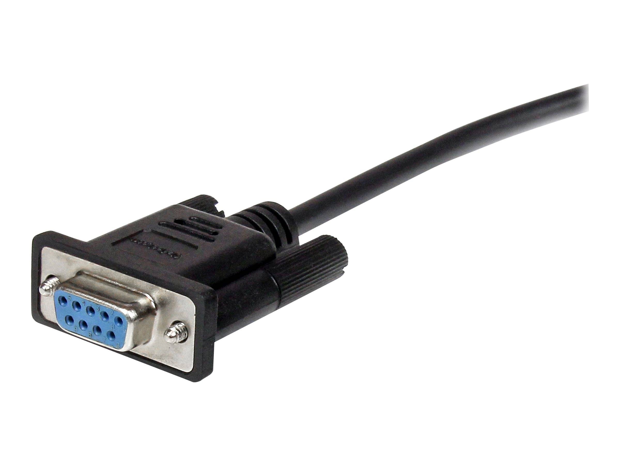 StarTech.com 50cm Seriell DB9 RS232 Verlängerungskabel - RS 232 DB-9 Kabel Verlängerung- DB 9 (Stecker)-1
