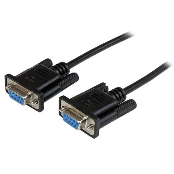 StarTech.com 1m DB9 RS232 Seriell Nullmodemkabel - Bu/Bu - 9-pin seriell Null-Mo-3