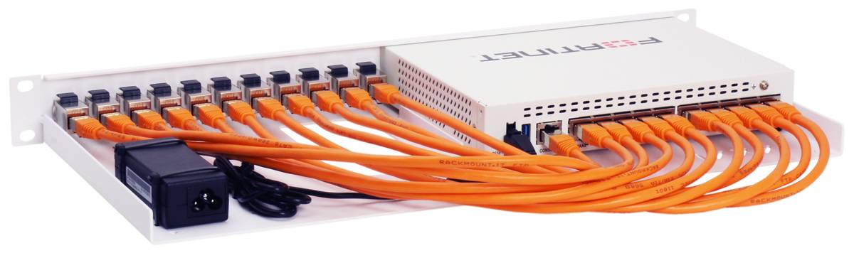 Rackmount.IT RM-FR-T10I - Rackmontagesatz - RJ-45 X 11 - RAL 9003, Signal White - 1U - 48.3 cm (19"")-3