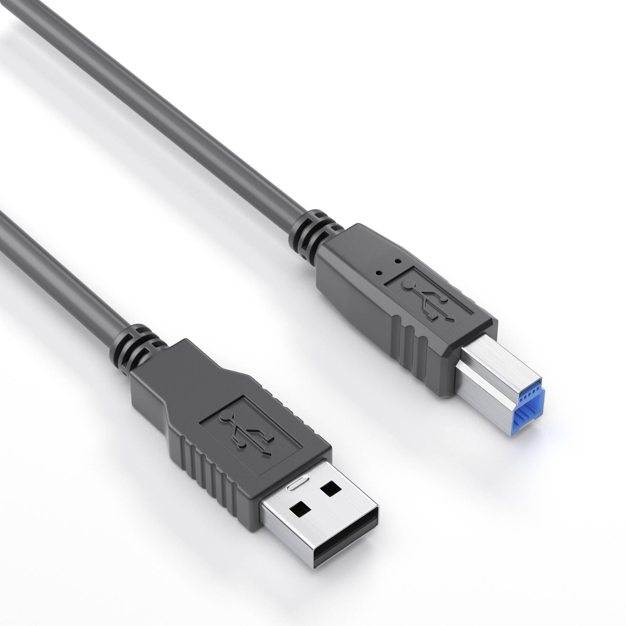 Premium Aktiv USB 3.2 USB-A / USB-B Kabel - 10.0m, schwarz-2