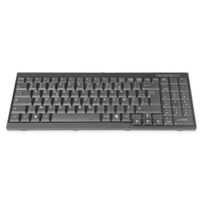 Digitus DS-72000FR KVM-Tastatur Schwarz Französisch, AZERTY 