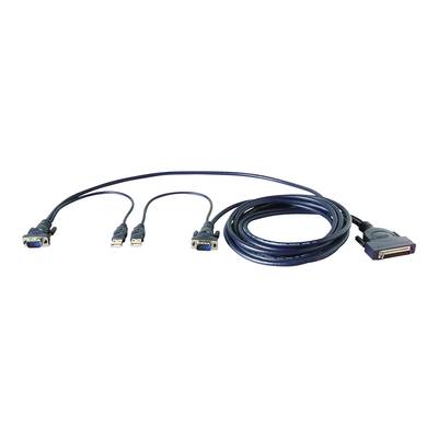 Belkin OmniView Dual Port Cable, USB - Tastatur- / Video- / Maus- (KVM-)