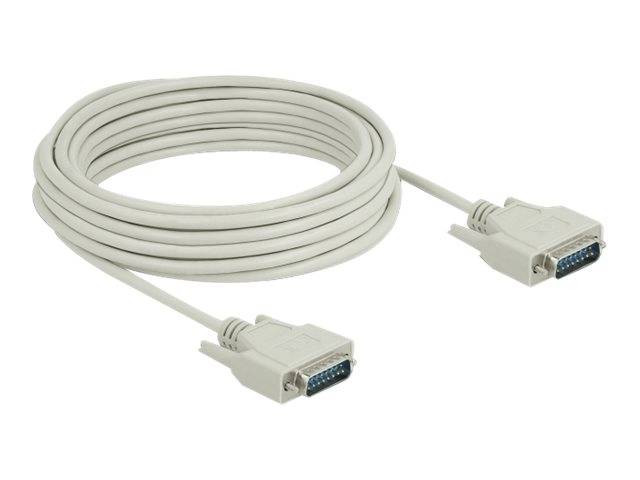 Delock Serielles Kabel Sub-D15 Stecker zu Stecker 10 m-0