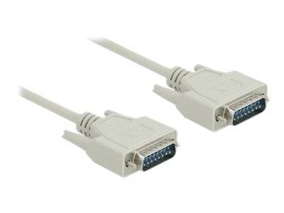 Delock Serielles Kabel Sub-D15 Stecker zu Stecker 10 m-1